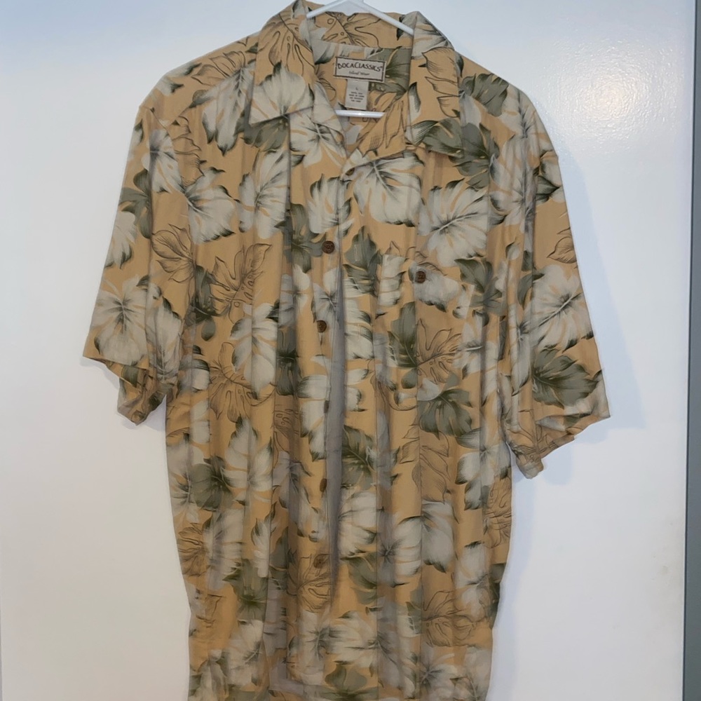 Tan Hawaiian Shirt